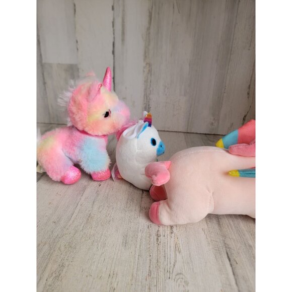 Variety stuffed animal unicorn pink plush set toy - Picture 6 of 7